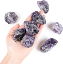 QINJIEJIE Große Amethyst Rohsteine Kristalle Natur