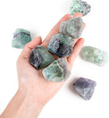 Großes Naturstein-Set Fluorit Rohsteine Kristalle 4