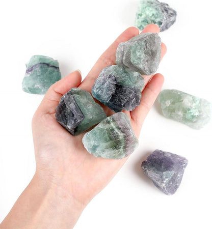 Großes Naturstein-Set Fluorit Rohsteine Kristalle 4