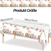 Safari Dschungel Tischdecke Geburtstag 2 Stück 108x180cm