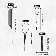10-teiliges Haar Styling Kamm Set für Frisuren & Zöpfe