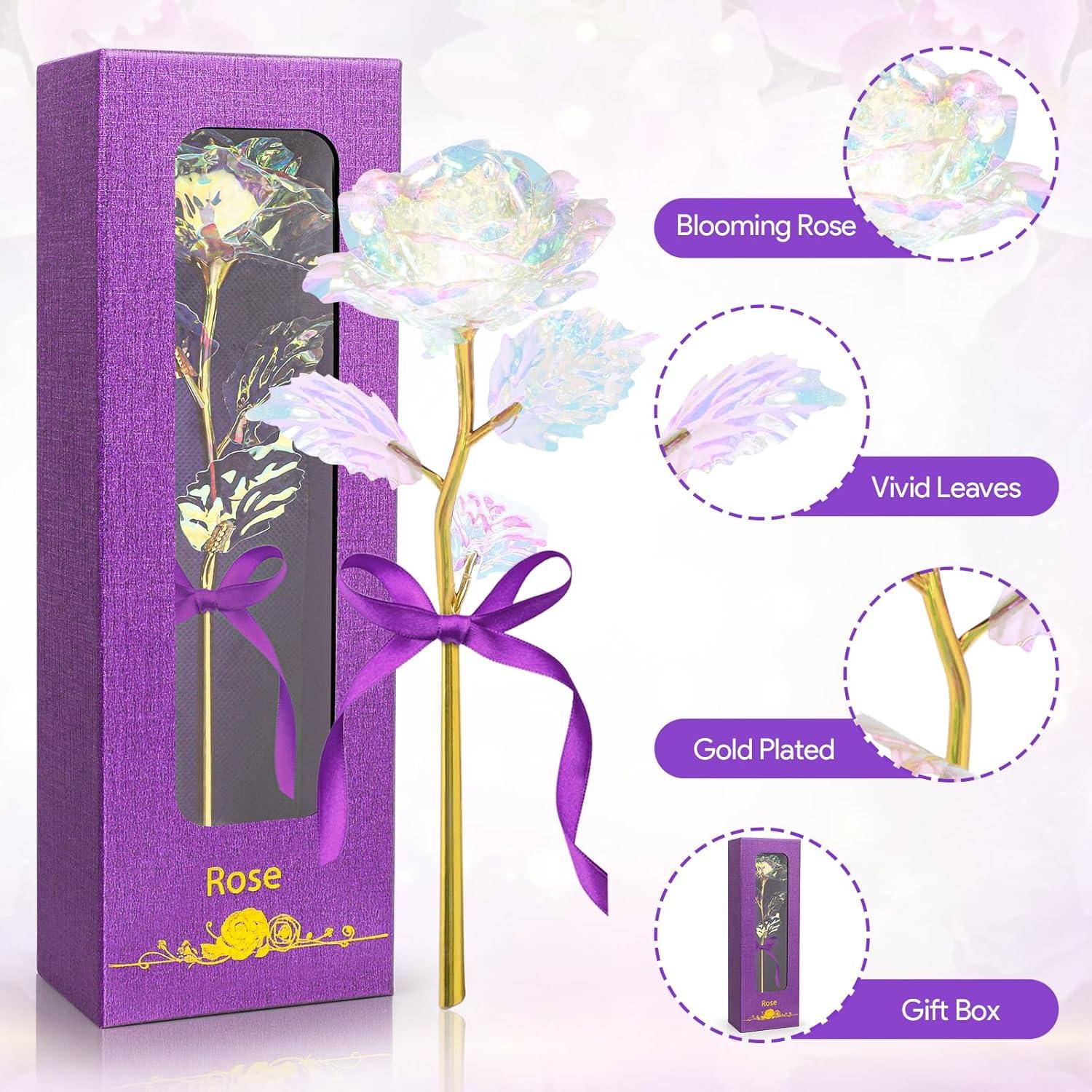 24K Goldene Ewige Rose Geschenk Frauen Mutter Freundin