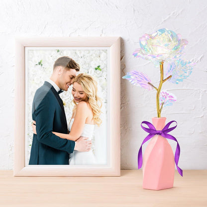 24K Goldene Ewige Rose Geschenk für Frauen Mutter Freundin Ehefrau