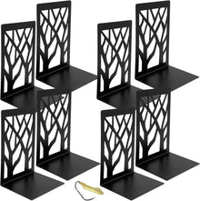 Moderne Metall Buchstützen Schwarz 4 Paar Set 12x9x16cm