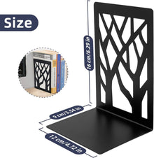 Moderne Schwarze Metall Buchstützen 4 Paar für Regal