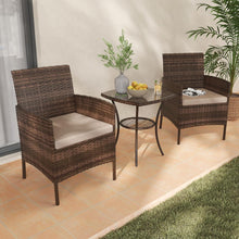 Amopatio Rattan Balkonmöbel Set für kleine