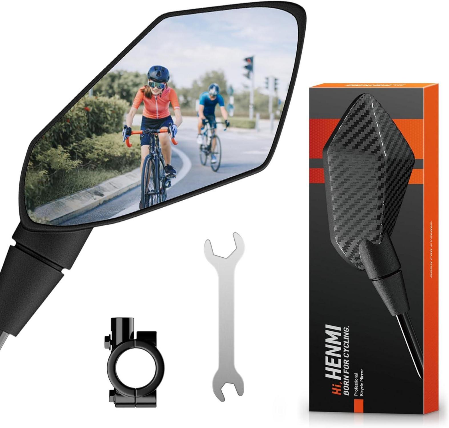 HENMI E-Bike Fahrradspiegel HD Konvexspiegel Rückspiegel