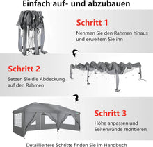 COBIZI Faltpavillon 3x6 Wasserdicht Winterfest Pop Up