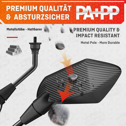 Fahrradspiegel für E-Bike HD Konvexspiegel Extra Große Spiegelfläche