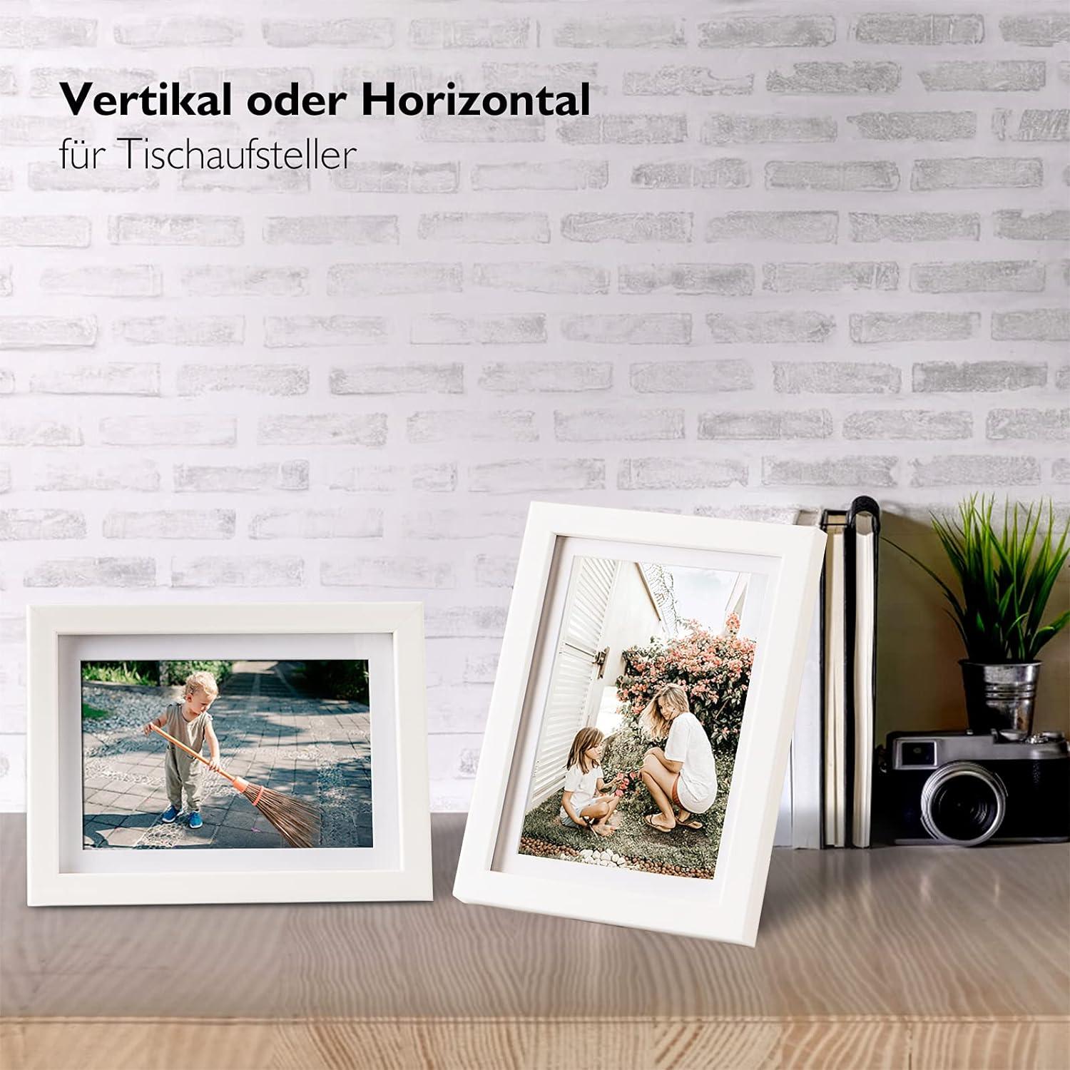 Bilderrahmen 13x18 cm 6er-Set Holzrahmen Acrylglas
