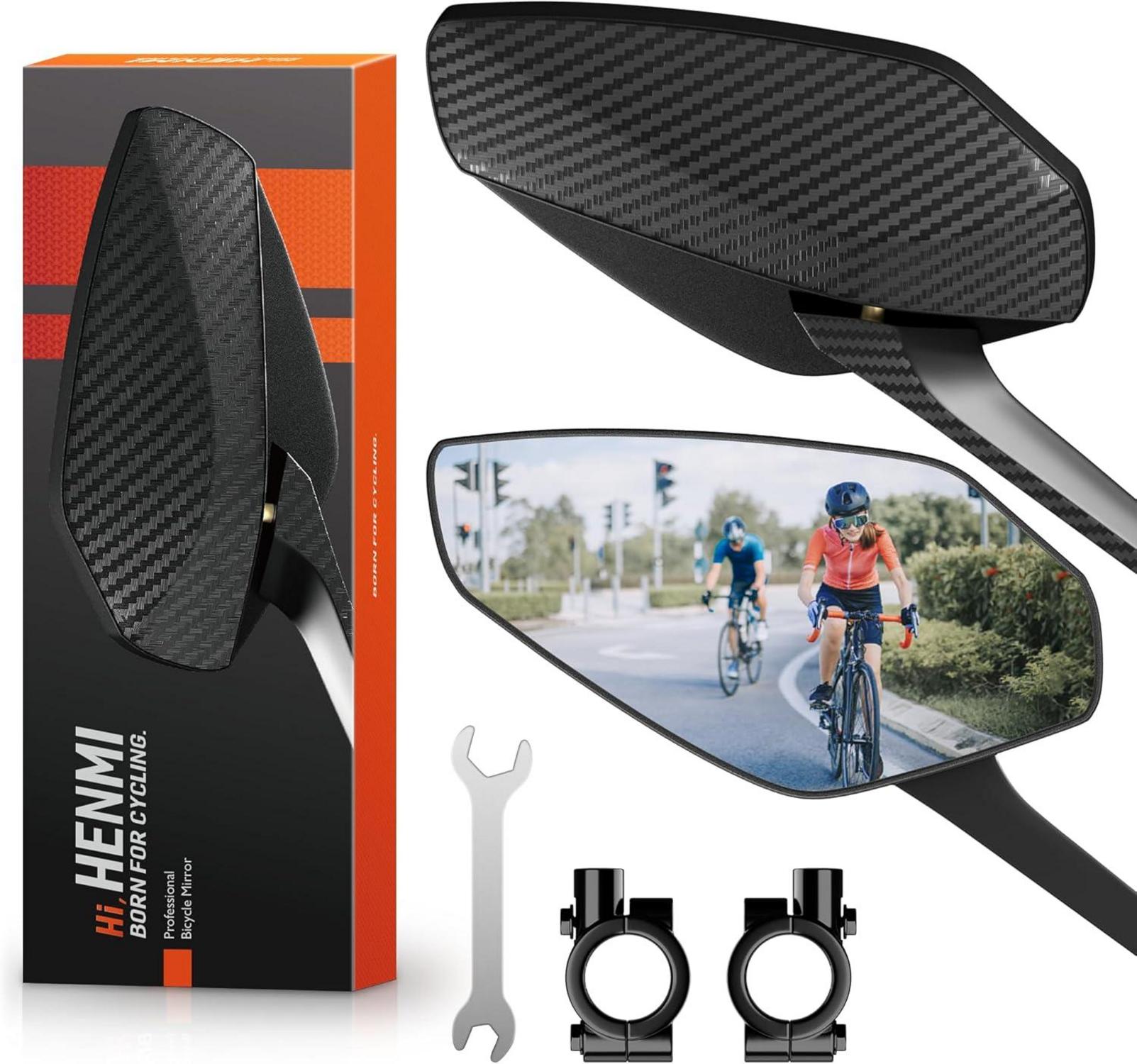 Fahrradspiegel für E-Bike HD Konvexspiegel, Großes Sichtfeld