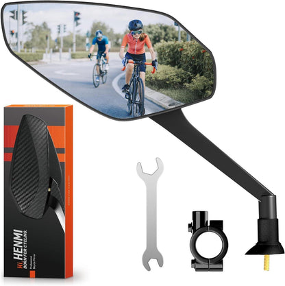 Fahrradspiegel E-Bike HD Konvexspiegel Extra Große Spiegelfläche