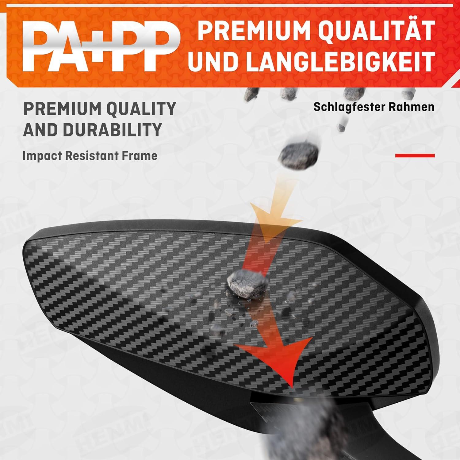 Fahrradspiegel E-Bike Rechts HD Konvexspiegel Extra Große