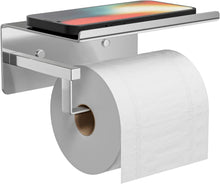 Toilettenpapierhalter mit Ablage Edelstahl Selbstklebend für