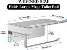 Toilettenpapierhalter mit Ablage Chrom Edelstahl