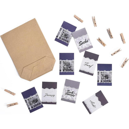 Adventskalender zum Befüllen 24 Weihnachtskalender