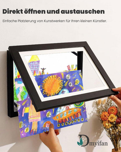 Kinder Bilderrahmen a4 Kunstfotorahmen Set 2 Stück Aufbewahrung Darstellung