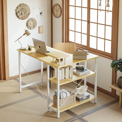 Eckschreibtisch Computertisch L-förmiger Kleiner Bürotisch 110 x 78 cm