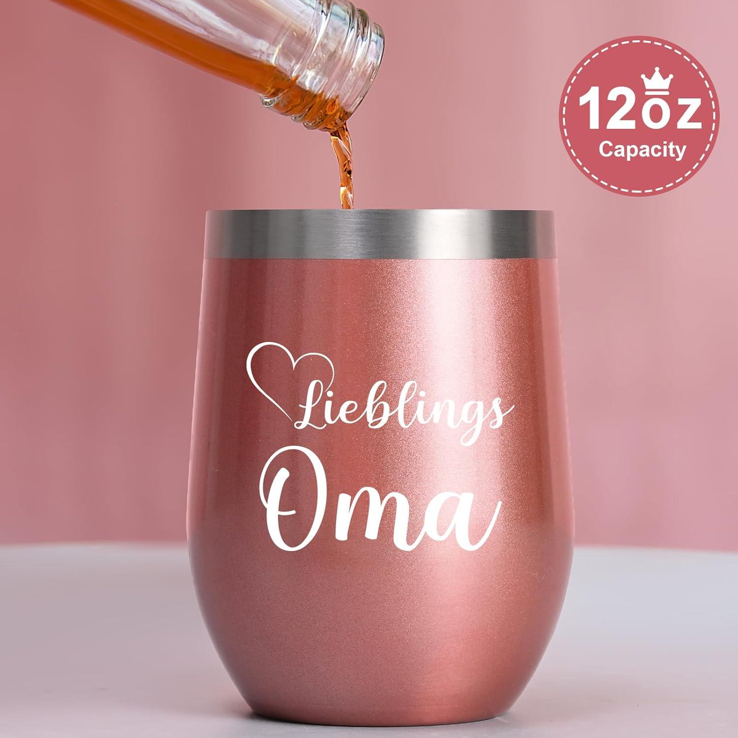 Edelstahl Thermobecher Lieblings Oma 12oz Geschenk Weihnachten