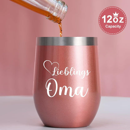 Edelstahl Thermobecher Lieblings Oma 12oz Geschenk Weihnachten