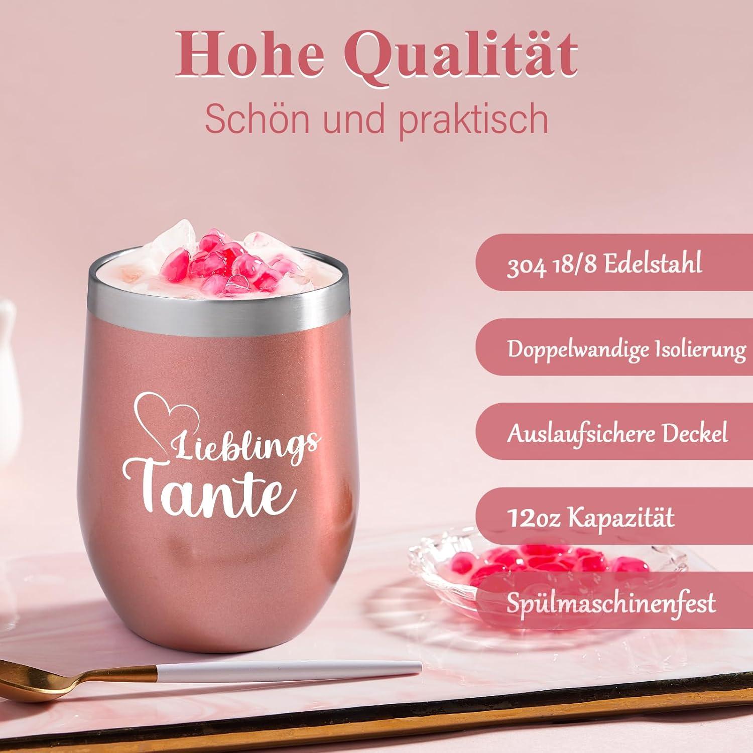 Livole Tante Geschenk 350ml Kaffeebecher to Go Thermo