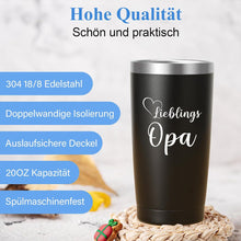 Edelstahl Thermobecher Lieblings Opa 600ml - Geschenk für