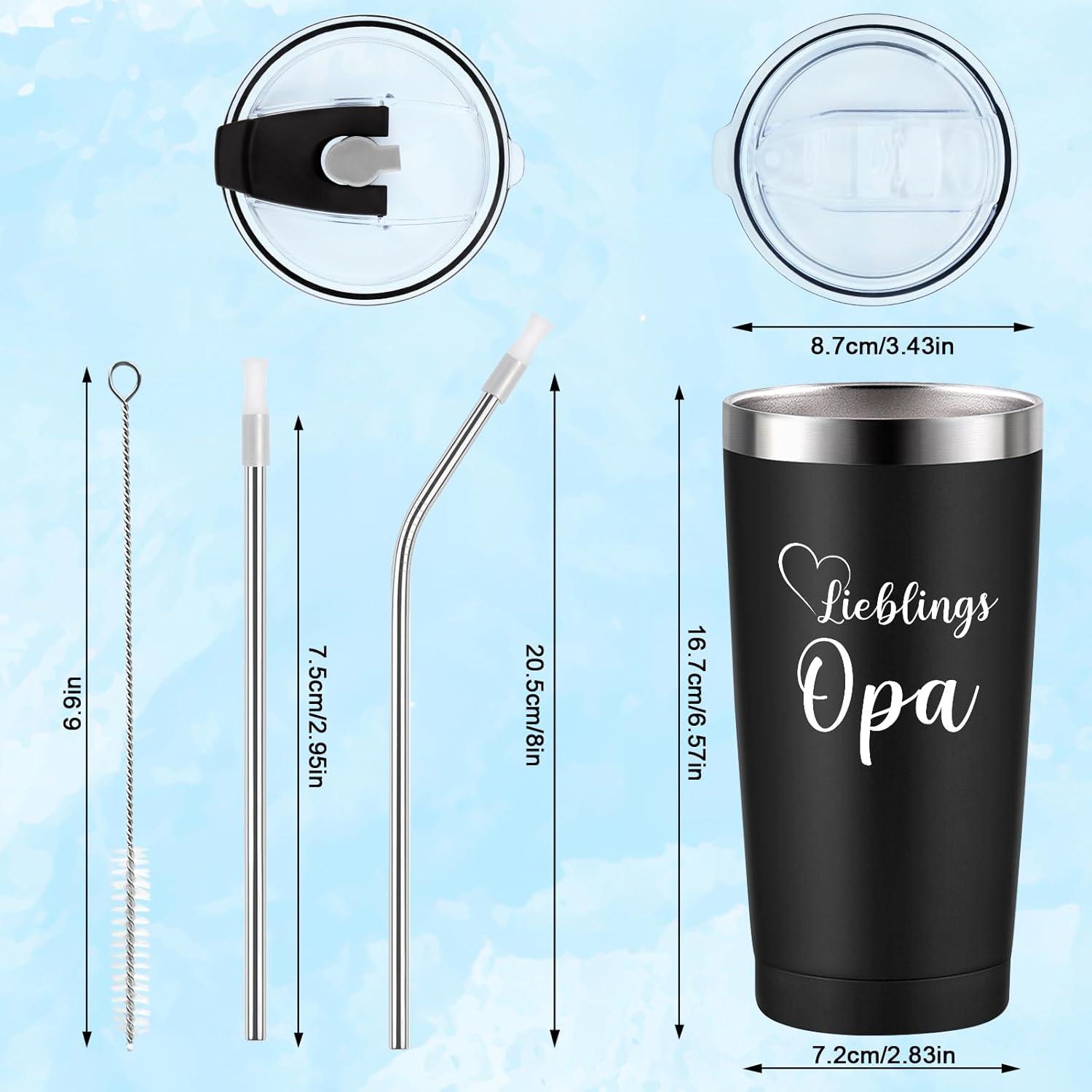 Opa Geschenk Thermobecher Edelstahl Doppelwandig Kaffee Becher