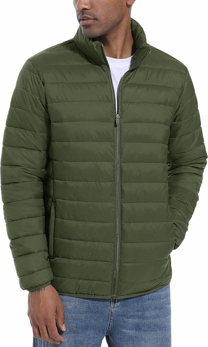 Leichte Herren Steppjacke Winddicht Warm Outdoorjacke Herren