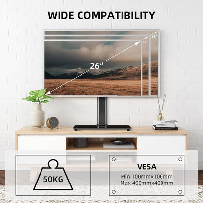 TV Ständer Schwenkbar 26-55 Zoll LED OLED 50 KG VESA 400x400mm TS202