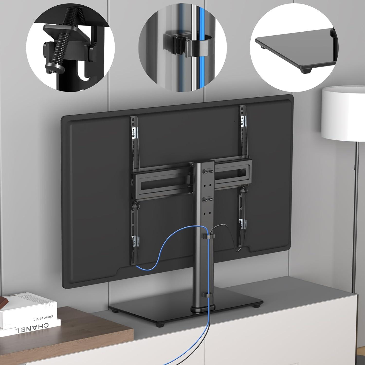 Schwenkbarer TV Ständer für 26-55 Zoll LED OLED Flat Curved Screens