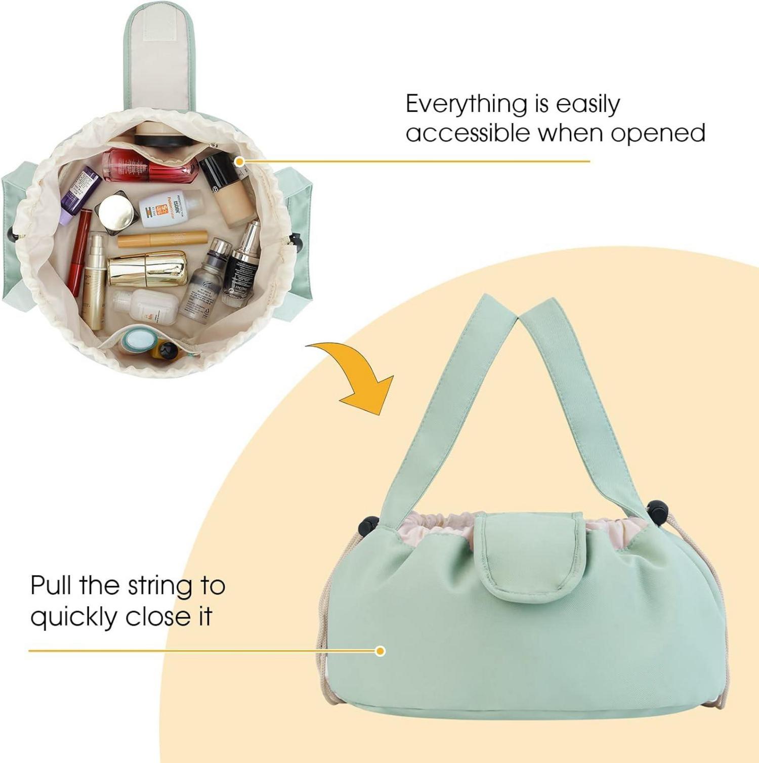 Kosmetiktasche Organizer wasserabweisend Mintgrün Reise Make-up