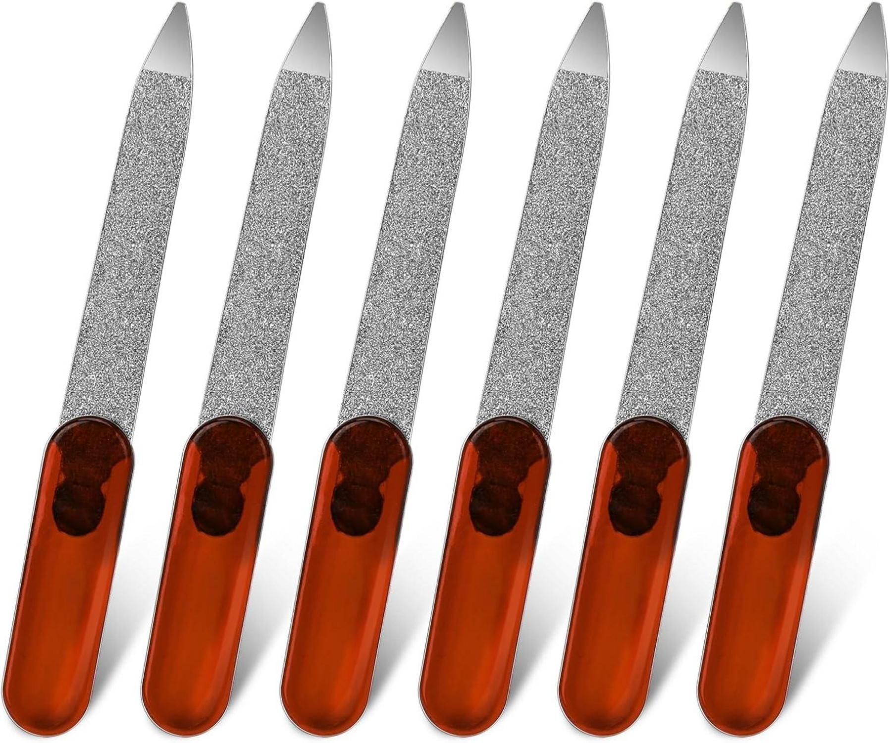 Mini Schwert Nagelfeile Set Edelstahl Doppelseitige Manikür Feilen
