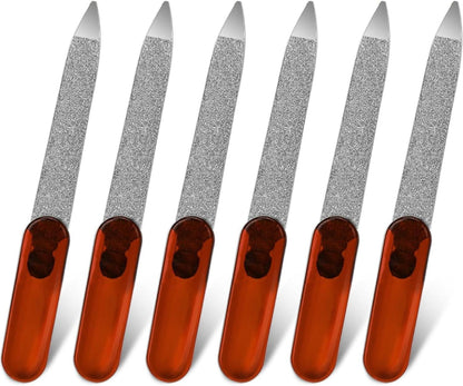 Mini Schwert Nagelfeile Set Edelstahl Doppelseitige Manikür Feilen