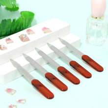 6 Mini Schwert Nagelfeilen Set - Doppelseitige Metall Feilen