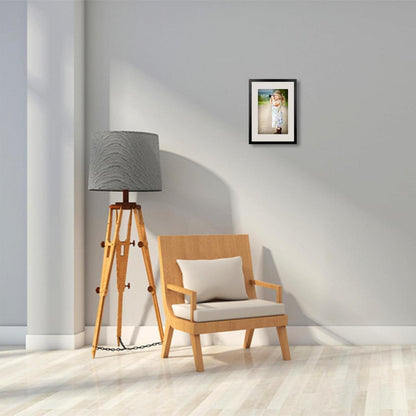 A4 Fotorahmen Schwarz Holz 21x30 cm Passepartout Zertifikatrahmen