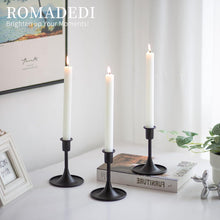 Romadedi Kerzenständer Schwarz Metall Vintage Deko 12.5cm