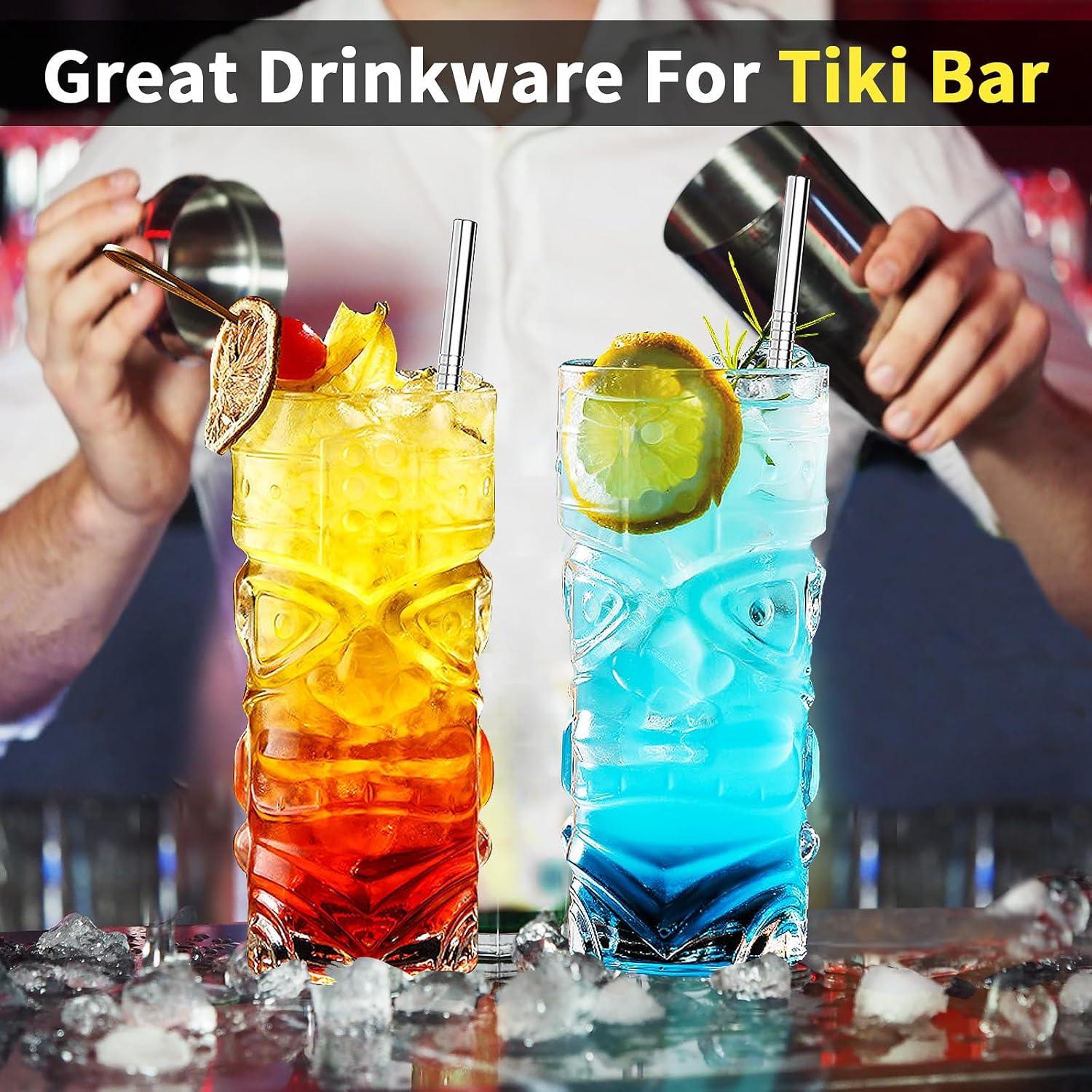 INFTYLE Tiki Cocktail Gläser Set - Exotische Cocktails, Hawaiian Style