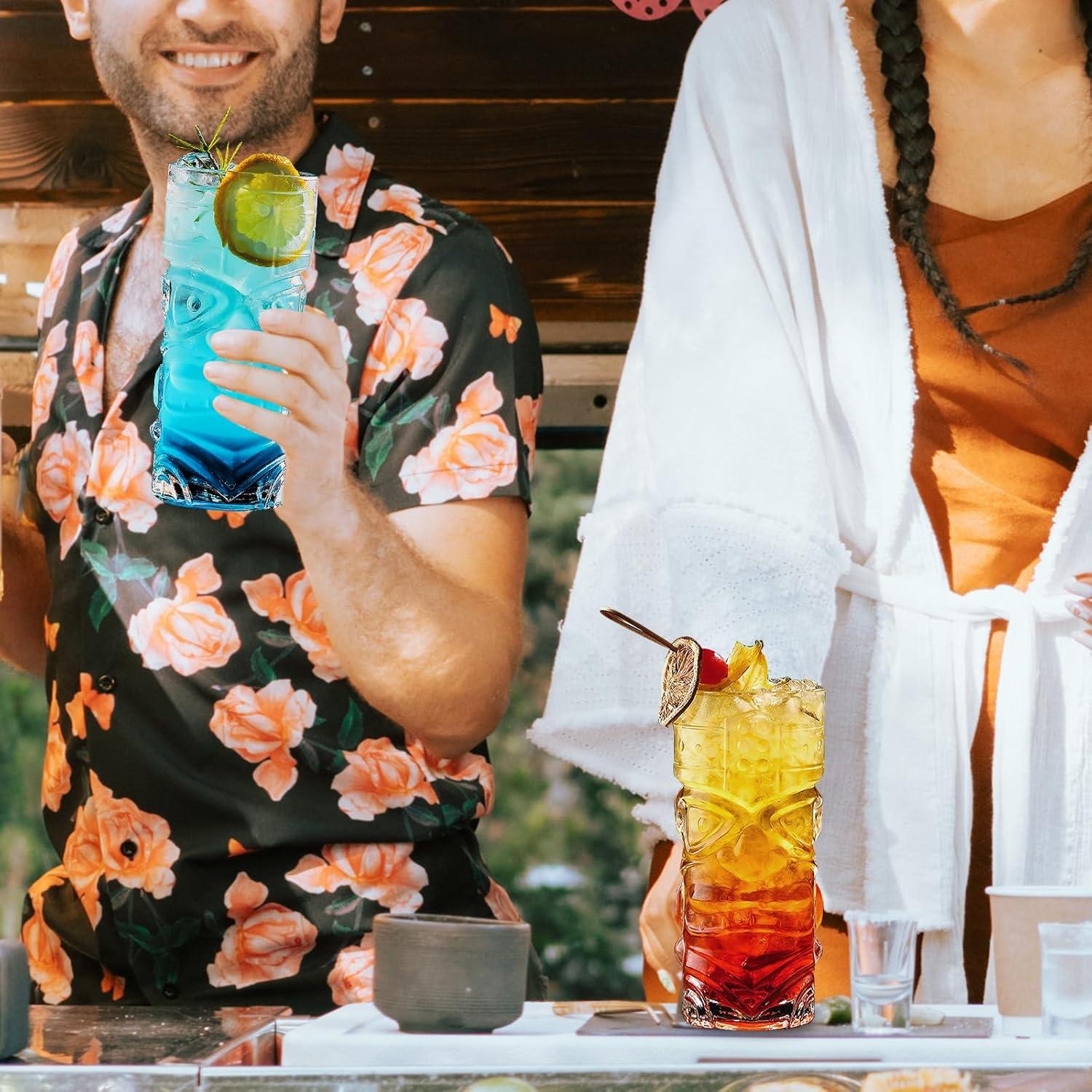 INFTYLE Tiki Cocktail Gläser Set - Exotische Cocktails, Hawaiian Style