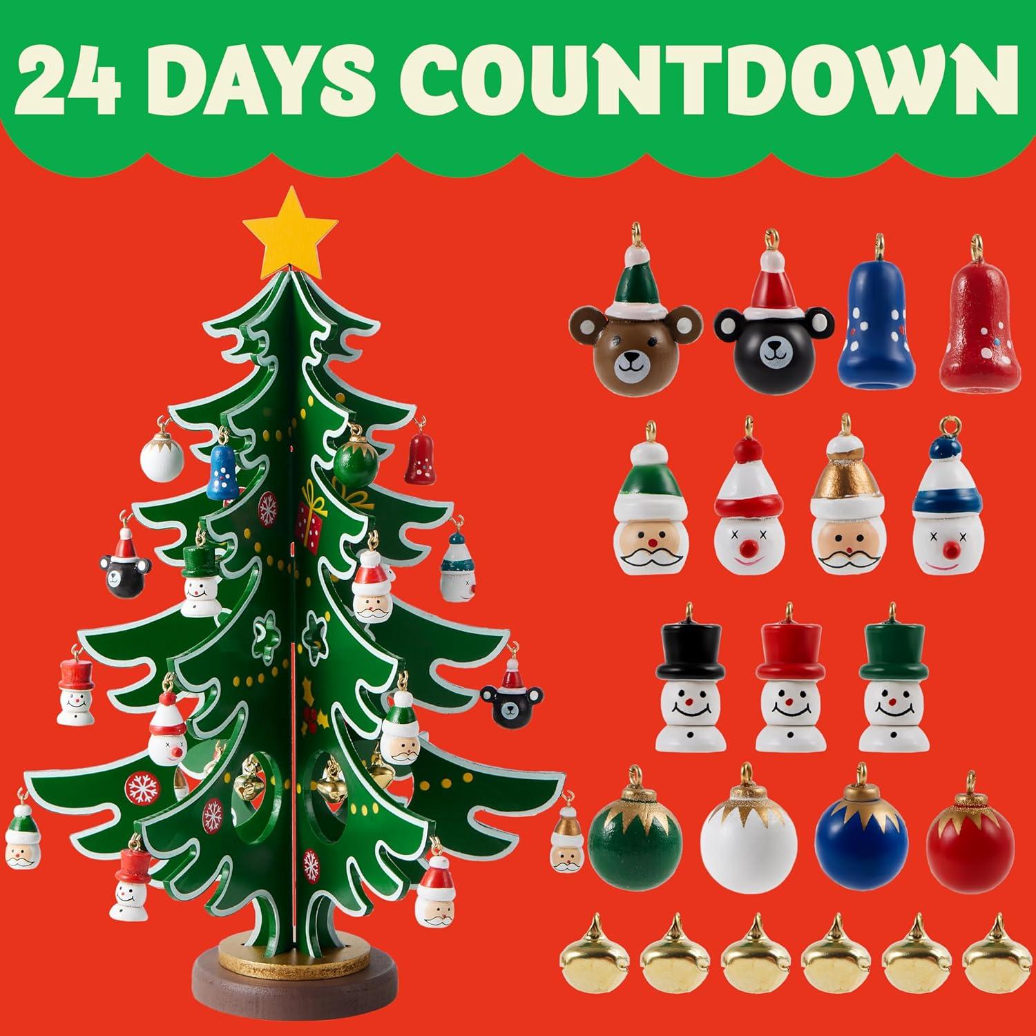 Adventskalender Weihnachten 2024 mit 24 Partydekorationen