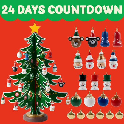 Adventskalender Weihnachten 2024 mit 24 Partydekorationen