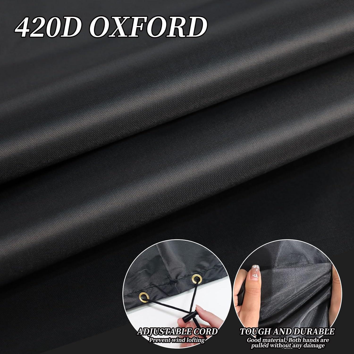 Schwarze Sonnenliege Abdeckung 220x80x35/55cm - Patio Plus