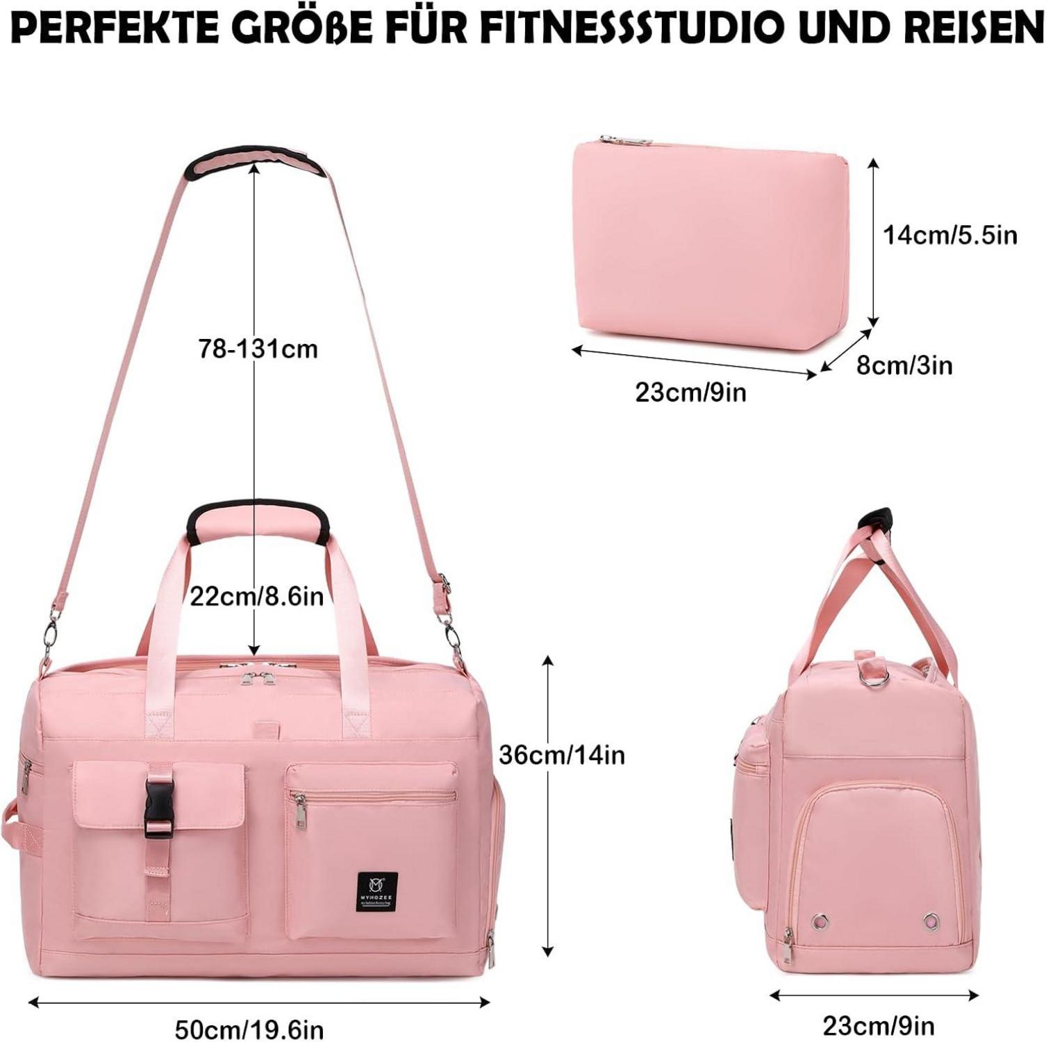 Sporttasche Damen Herren Weekender Reisetasche Yoga Schwimmtasche