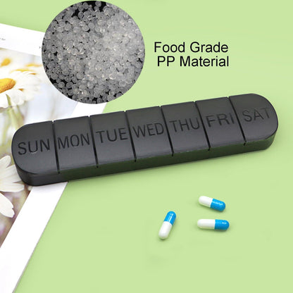Tablettenbox 7 Tage Pillendose PP Material Leicht Zu Öffnen
