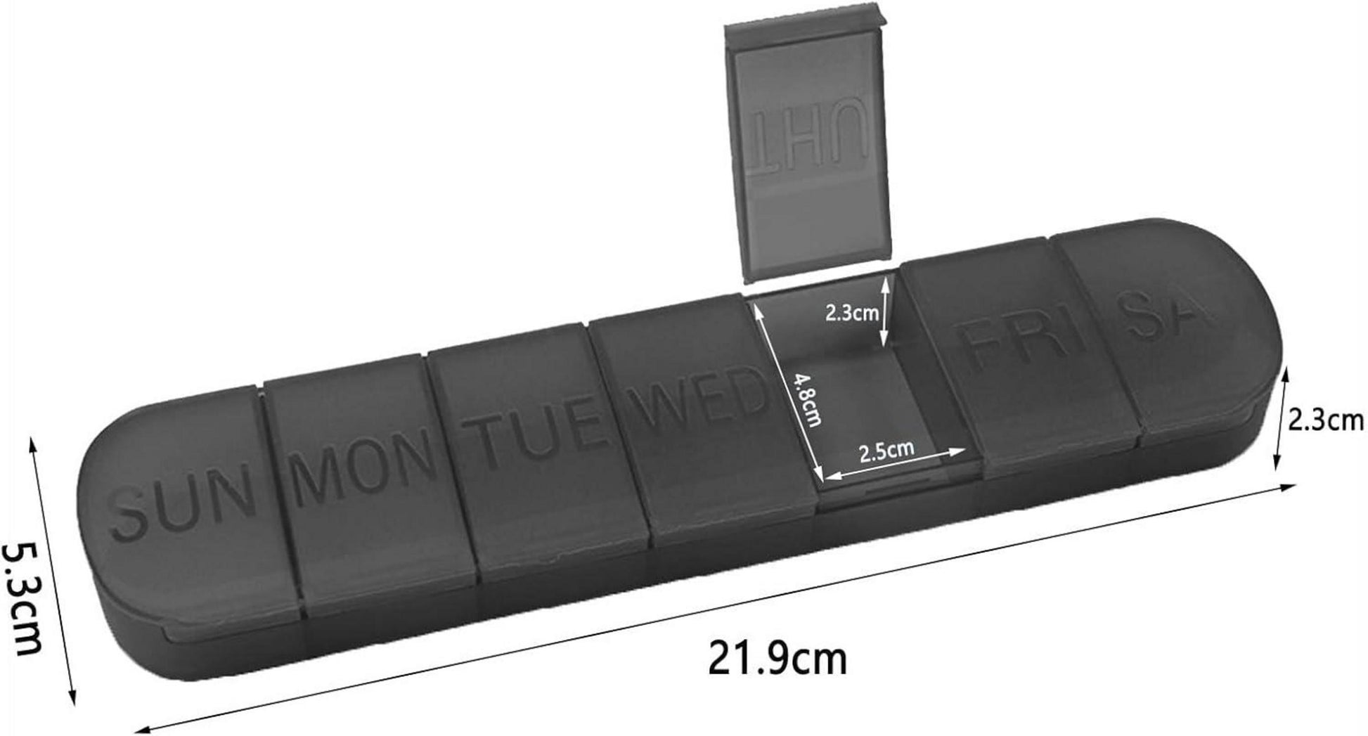 Tablettenbox 7 Tage Pillendose Woche Medikamentenbox Tablettendose 7 Fächer