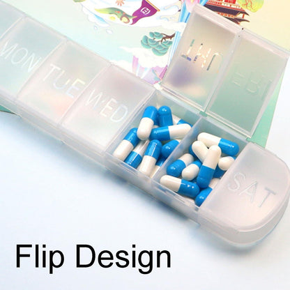 7 Tage Tablettenbox Transparent Leicht Zu Öffnen