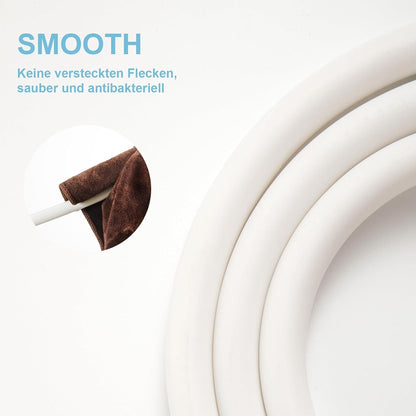 Brauseschlauch Duschschlauch PVC 2,0m Mattweiß Hochdruck Badarmaturen