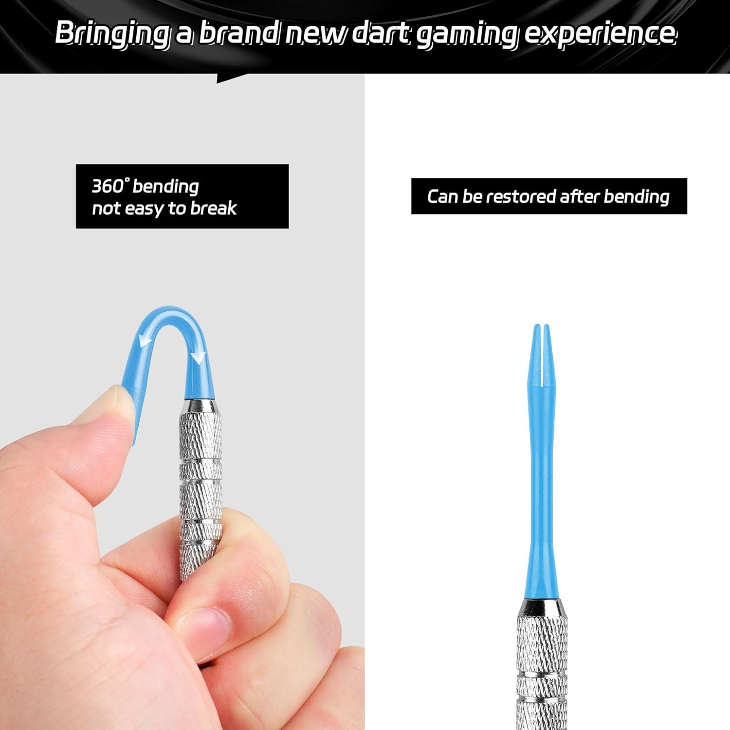 CyeeLife Darts Schaft Set 15 Stück mit O-Ringen Schwarz