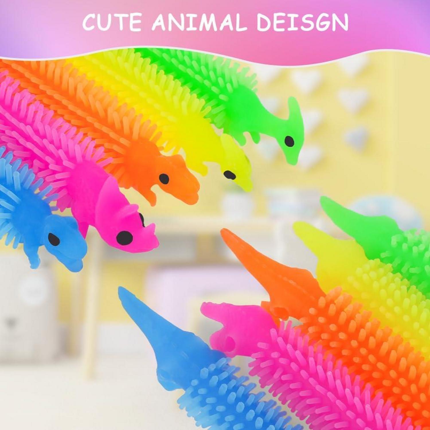 Ainiv Dinosaurier Stretchy String Spielzeug 10er Pack für Stressabbau