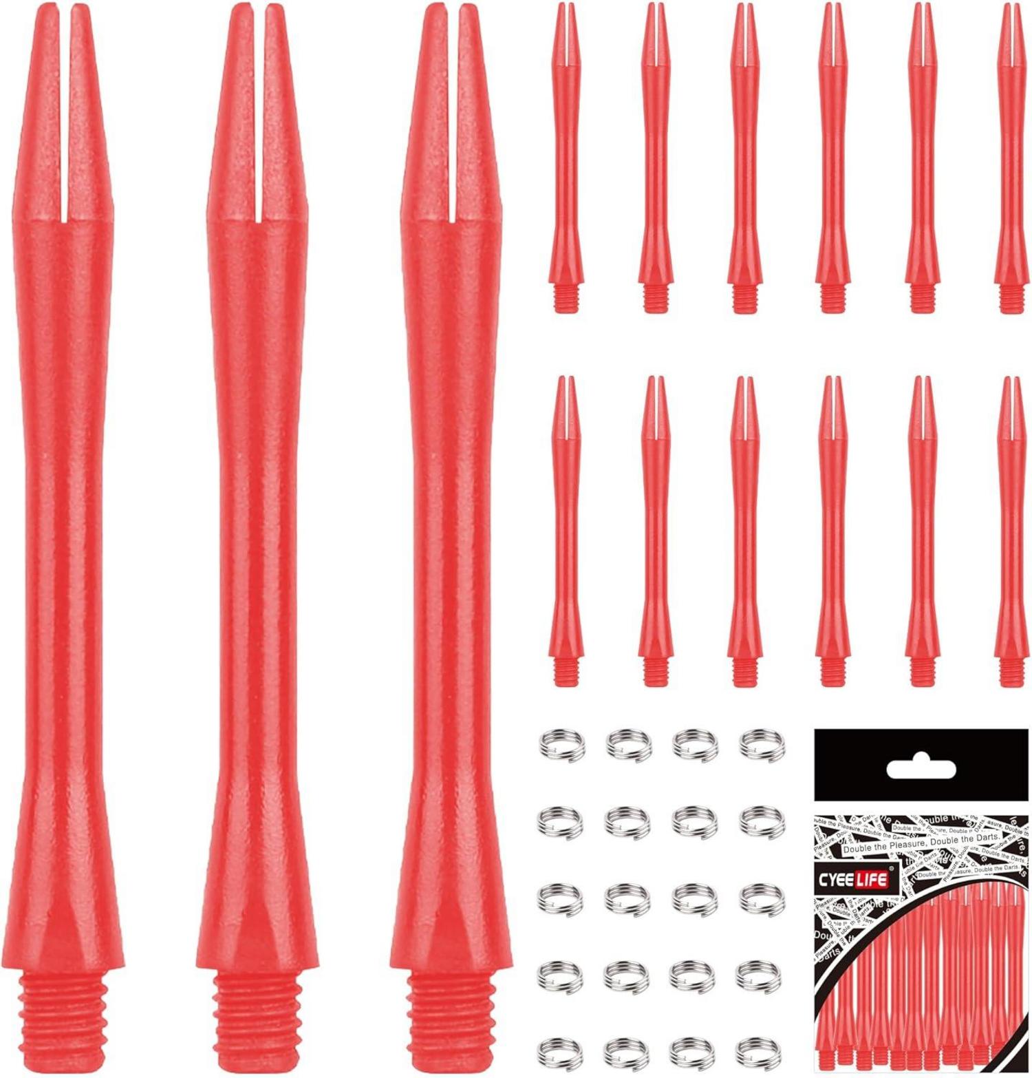 Dart-Schäfte 15 Stück O Ringe Zubehör Dartpfeile Rot