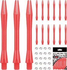 Dart-Schäfte 15 Stück O Ringe Zubehör Dartpfeile Rot